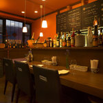 オステリア　谷中のトラモント - カウンターでゆったりワイン♪