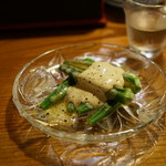 オクラのマヨポン酢チーズ