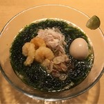 饗 くろ喜 - 生青海苔の冷やしそば（1,000円）※季節の限定 2017.6