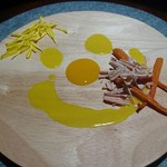 レスト ケイ ヤマウチ - フォアグラ 人参とマンゴーのソース