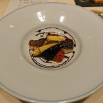 Ishimaru Ruelle Kachidoki - 活スズキのポアレ　シェリービネガーとバルサミコ