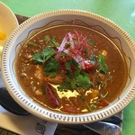 スプーンソング - 『魚の切り身(今回は鰤)・香菜とマスタード・タミルスパイス』のカレー