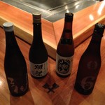 OSAKAきっちん。 - 4合瓶の日本酒もあります。