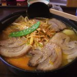 小作 甲府駅前店 - 焼豚ほうとう（甲府駅前店限定メニュー）