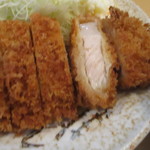 とんかつ燕楽 - ランチトンカツ（９５０円）断面