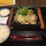 鶏鬨はなれ - 鶏ももねぎまみれ定食