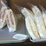すみれ - ハムカツサンド160円 サラダサンド