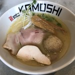 鶏 soba KAMOSHI - 【2017年05月】鶏白湯塩＠750円、提供時。