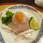 鮨処おざ喜 - 河豚刺し 2017.6月