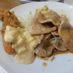 小田保 - 焼肉＋牡蠣フライ