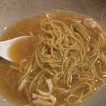 がふうあん - 冷しまぜ玉(醤油)-鯖と煮干の冷しスープへ投入