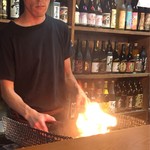 専用の網で ファイヤー！