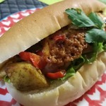 グリドン - 2017年4月：合鴨のパストラミとカレーチーズポテトのサンドイッチ