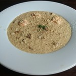 calm - 海老とポルチーニ茸のクリームリゾット  税抜き￥1280