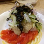 ゆたか - 蒸し鶏　特製うま辛タレ