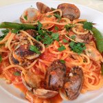 VIA Brianza - パスタメニュー 1000円 のナポリ風浅利たっぷりボンゴレスパゲティ