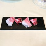 VIA Brianza - パスタメニュー 1000円 の生ハム盛り合わせ