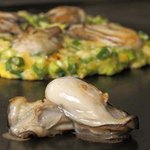 USHIO - 季節限定　牡蠣のねぎ焼　広島産の大粒な牡蠣がごろっと入っています。