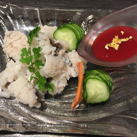 鮨隆 - 鱧の湯引き