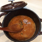 鶏と魚介らぁ麺komugi - 〆リゾット