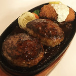 Hambagu Ando Suteki Roro - ハンバーグ&カニクリームコロッケ (ドミグラスソース・ダブルハンバーグ)