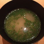 鮨 いまむら - あさりの味噌汁