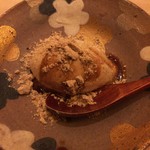 鮨 いまむら - 黒蜜のアイスクリーム