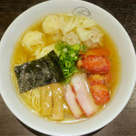 八雲 - 「特製ワンタン麺 白だし」(1000円)＋「切り落としチャーシュー」(150円)