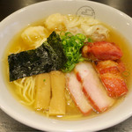 八雲 - 「特製ワンタン麺 白だし」(1000円)＋「切り落としチャーシュー」(150円)