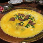 鉄なべ - ニラレバ玉子とじ