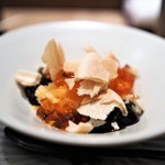 虎白 - デザート　メロンの氷　蓮餅　最中　カラメルゼリー