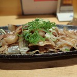 鉄板居酒屋OHANA - 豚バラ生姜炒め