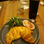 サンドヰッチと季節のスープ ちどり - クロワッサンセット