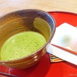 茶房 竹の子 - 2017年4月　抹茶セット【500円】思ったより苦くなかった～(´▽｀)