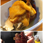 金ちゃん - ホヤ刺し…殻がぷっくりとしてまん丸なのは鮮度が良い証拠♪