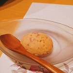 小料理なごみ - 自家製いちごシャーベット