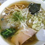 竹田家手打ラーメン店 - 「冷やしラーメン」接写。