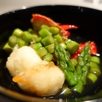 NARISAWA - 28.伊勢海老のフリットとグリーンアスパラ