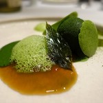 NARISAWA - 41. 宇治のお茶の新芽を使ったデザート