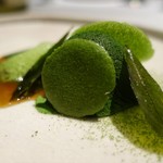 NARISAWA - 42. 宇治のお茶の新芽を使ったデザート