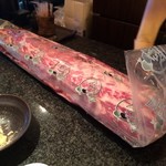 とんかつ マンジェ - 伊部理子豚の塊を見せていただきました