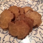 とんかつ マンジェ - お漬もんの鰹燻製