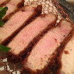 とんかつ マンジェ - 鹿児島黒豚のリブロース