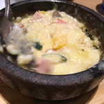 CHEESE CRAFT WORKS - ●五種チーズの石窯リゾット1,706円●目の前でラクレットチーズ入れてくれた！チーズ濃厚！
