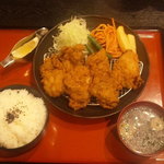 ふじやからあげ - 唐揚げ定食（和風・大）