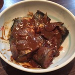 かはほり - 本日の魚料理「甘くない鯖の味噌煮」