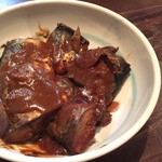 かはほり - 本日の魚料理「甘くない鯖の味噌煮」