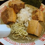 中華ソバ 伊吹 - 2017年5月　濃厚中華そば＋角豚2個　800+150円