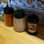 サバ６製麺所 - 卓上調味料