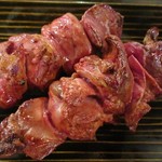 わらじ - レバーは絶妙の焼き加減